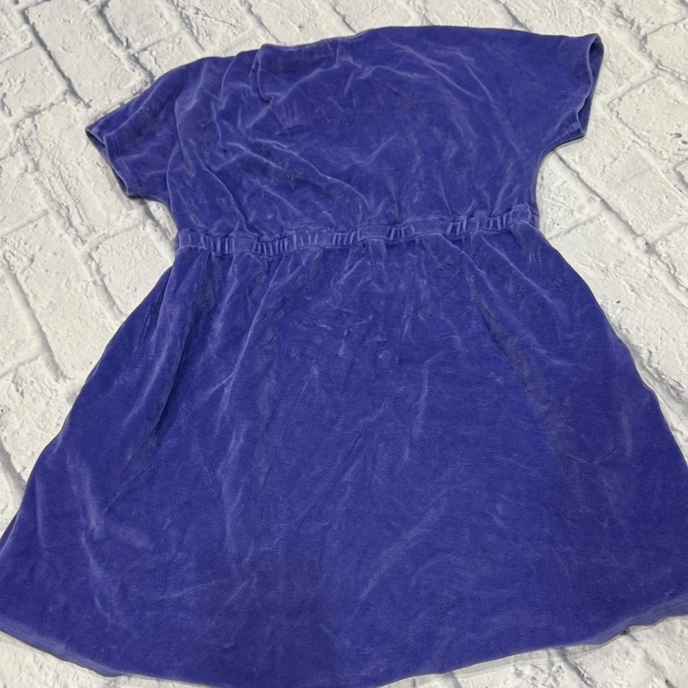Vibrant Purple Kids Casual Dress with Optimist Design - Picture 4 of 4